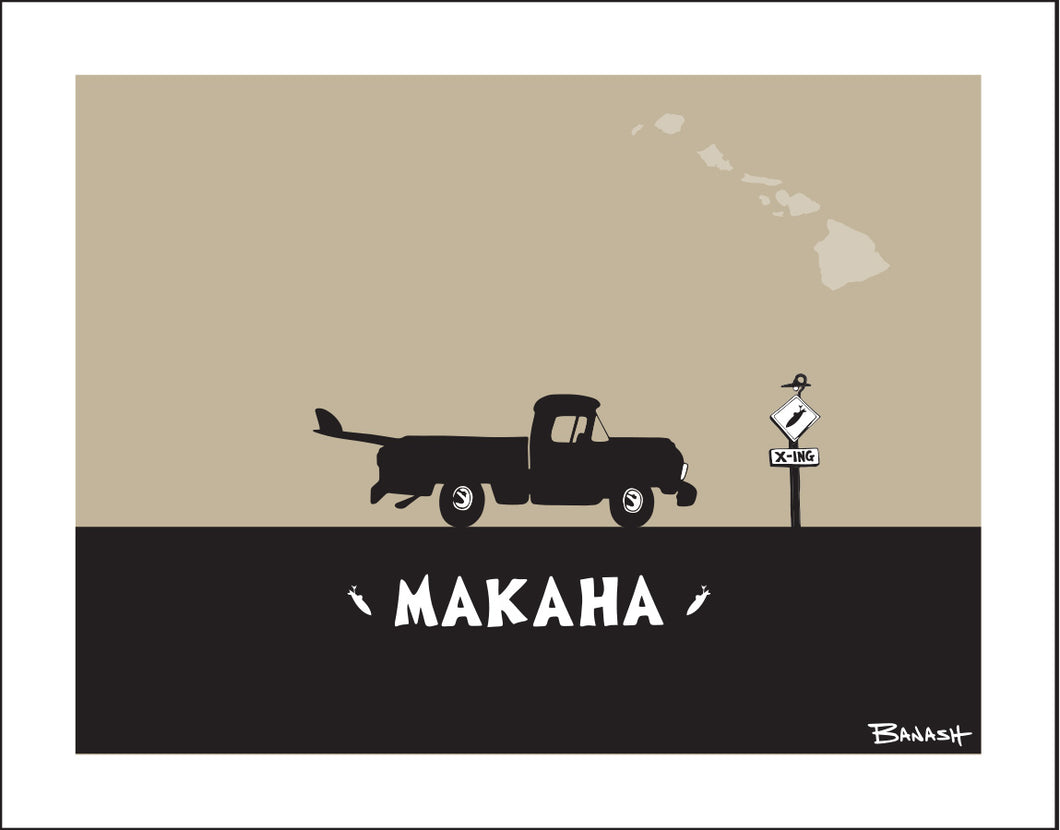 MAKAHA ~ WAI'ANAE TOWN ~ SURF PICKUP ~ 3:4