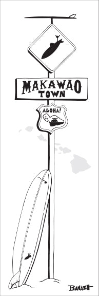 MAKAWAO TOWN ~ SURF XING ~ LONGBOARD ~ 1:3