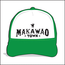 Load image into Gallery viewer, MAKAWAO TOWN ~ SURF COWBOY ~ MAUI ~ HAWAI'I ~ GRAPHIC HAT