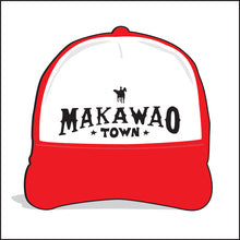Load image into Gallery viewer, MAKAWAO TOWN ~ SURF COWBOY ~ MAUI ~ HAWAI'I ~ GRAPHIC HAT
