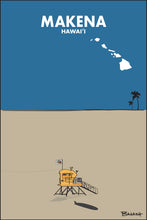 Load image into Gallery viewer, MAKENA ~ WAILEA ~ MAUI ~ HAWAI'I ~ SURF GREM TOWER ~ SAND ~ INDIGO SKY ~ 2:3