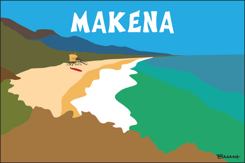 MAKENA STATE PARK ~ BIG BEACH ~ 12x18