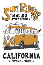 Load image into Gallery viewer, MALIBU ~ SURF RIDERS ~ CALIF. STYLE BUS ~ 2:3