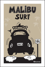 Load image into Gallery viewer, MALIBU ~ SURF ~ SURF BUG TAIL ~ AIR ~ HWY 101 ~ BLACK N TAN ~ 2:3