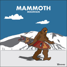 Load image into Gallery viewer, MAMMOTH MOUNTAIN ~ SASQUATCH ~ VINTAGE SNOWBOARD ~ 1:1