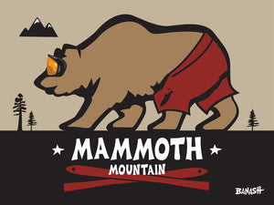 MAMMOTH MOUNTAIN ~ SKI BEAR ~ 3:4