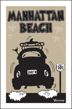 Load image into Gallery viewer, MANHATTAN BEACH ~ SURF BUG TAIL ~ AIR ~ BLACK N TAN ~ 2:3