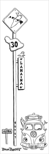 LAHAINA ~ SIGN ~ SURF XING ~ 1:3