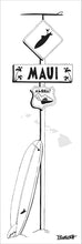Load image into Gallery viewer, MAUI ~ HAWAI'I ~ SURF XING ~ LONGBOARD ~ 1:3