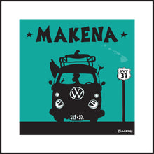 Load image into Gallery viewer, MAKENA ~ SURF BUS GRILL ~ HWY 31 ~ SEAFOAM ~ 1:1