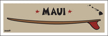Load image into Gallery viewer, MAUI ~ HAWAI'I ~ RED FIN ~ SURFBOARD ~ 1:3
