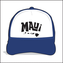 Load image into Gallery viewer, MAUI ~ TIKI STYLE ~ ISLANDS ~ HAWAI'I ~ GRAPHIC HAT