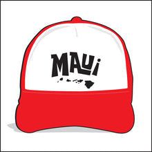 Load image into Gallery viewer, MAUI ~ TIKI STYLE ~ ISLANDS ~ HAWAI'I ~ GRAPHIC HAT