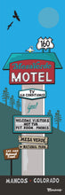 Load image into Gallery viewer, MESA VERDE MOTEL ~ SIGN POST ~ 8x24