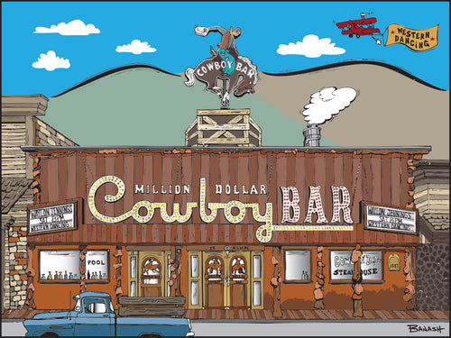MILLION DOLLAR COWBOY BAR ~ HISTORIC DOWNTOWN ~ JH ~ 3:4