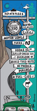Load image into Gallery viewer, MILLION DOLLAR HIGHWAY MOTOR LODGE ~ SIGN POST ~ 8x24
