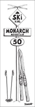 Load image into Gallery viewer, MONARCH MOUNTAIN ~ SKI XING ~ SIGN POST ~ VINTAGE SKIIS