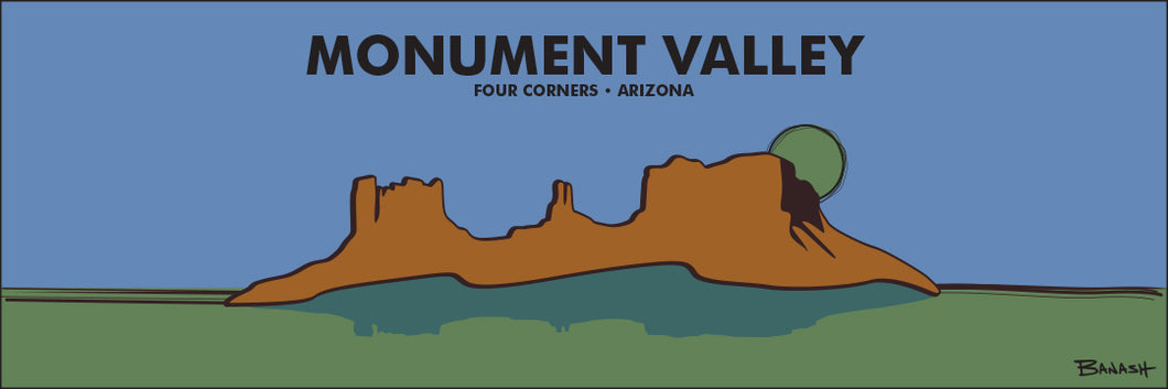 MONUMENT VALLEY ~ FOUR CORNERS ~ ARIZONA ~ 8x24