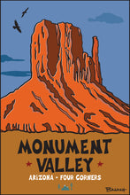 Load image into Gallery viewer, MONUMENT VALLEY ~ ARIZONA ~ FOUR CORNERS ~ 12x18