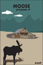 Load image into Gallery viewer, MOOSE TOWN ~ WYOMING ~ BARN ~ GRAND TETONS ~ MOOSE ~ 2:3