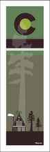 Load image into Gallery viewer, COLORADO ~ A FRAME HUT ~ MOUNTAIN BIKE ~ FOREST LINES ~ PINE ~ 1:3
