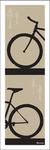 Load image into Gallery viewer, SANTA CRUZ ~ MOUNTAIN BIKE ~ FRONT END ~ TAIL ~ STACKED ~ BLACK N TAN ~ 1:3