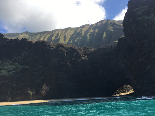 NA PALI COAST CLIFFS ~ BEACH CAVE ~ 3:4
