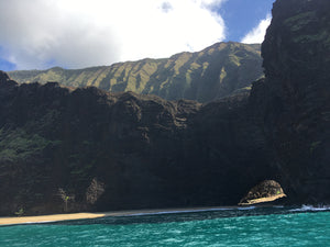 NA PALI COAST CLIFFS ~ BEACH CAVE ~ 3:4