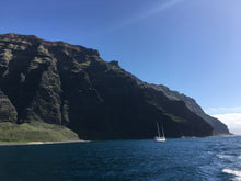 Load image into Gallery viewer, NA PALI COAST CLIFFS ~ SHORELINE SAILBOAT ~ 3:4