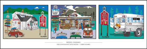 NEEDLES ~ COLORADO ~ OLDE SCHOOLHOUSE ~ BUBBAS BOARDS ~ 1:3