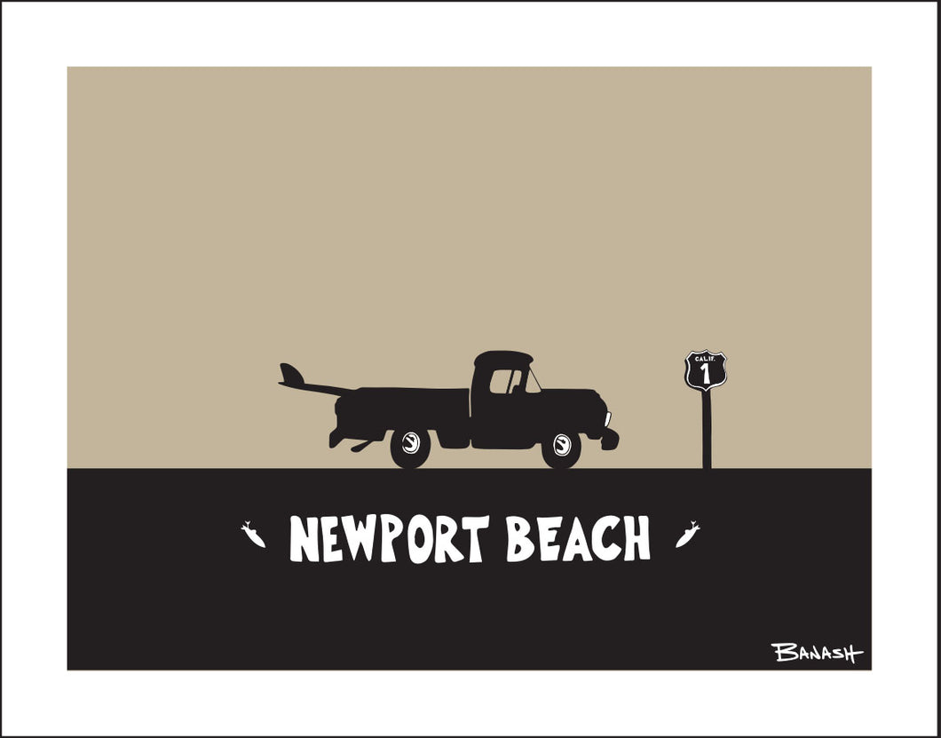 NEWPORT BEACH ~ SURF PICKUP ~ 3:4