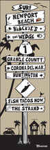 Load image into Gallery viewer, NEWPORT BEACH ~ TOWN SIGN POST ~ 1:3