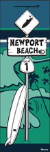Load image into Gallery viewer, NEWPORT BEACH ~ LONGBOARD ~ SURF XING ~ OCEAN LINES ~ GOIN LEFT ~ 8x24