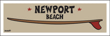 Load image into Gallery viewer, NEWPORT BEACH ~ RED FIN ~ SURFBOARD ~ 8x24