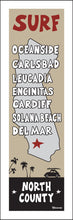 Load image into Gallery viewer, NORTH COUNTY ~ SAN DIEGO ~ SURF TOWNS ~ 1:3