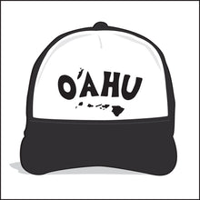 Load image into Gallery viewer, O'AHU ~ TIKI STYLE ~ ISLANDS ~ HAWAI'I ~ GRAPHIC HAT