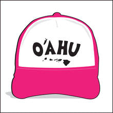 Load image into Gallery viewer, O'AHU ~ TIKI STYLE ~ ISLANDS ~ HAWAI'I ~ GRAPHIC HAT