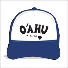 Load image into Gallery viewer, O'AHU ~ TIKI STYLE ~ ISLANDS ~ HAWAI'I ~ GRAPHIC HAT