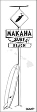 Load image into Gallery viewer, MAKAHA ~ SURF XING ~ LONGBOARD ~ SIGN POST ~ 1:3