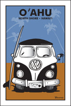 Load image into Gallery viewer, O&#39;AHU ~ NORTH SHORE ~ HAWAI&#39;I ~ SIMPLE SURF BUS GRILL ~ SAND LINES ~ 12x18