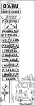 Load image into Gallery viewer, O&#39;AHU ~ SURF TOWNS ~ HAWAI&#39;I ~ SIGN POST ~ 1:3
