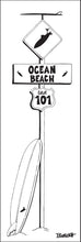 Load image into Gallery viewer, OCEAN BEACH ~ SURF XING ~ LONGBOARD ~ 1:3