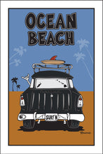 Load image into Gallery viewer, OCEAN BEACH ~ SURF NOMAD TAIL ~ SAND LINES ~ 2:3
