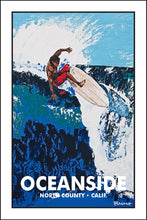 Load image into Gallery viewer, OCEANSIDE ~ NORTH COUNTY ~ CALIFORNIA ~ BIG LEFT ~ 12x18
