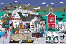 Load image into Gallery viewer, THE OLDE SCHOOLHOUSE ~ WINTER SKI DAYZ ~ DURANGO ~ HWY 550 ~ 2:3