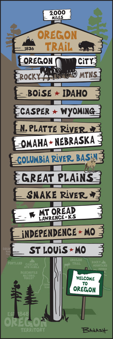 OREGON TRAIL ~ SIGN POST ~ 1:3