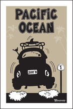 Load image into Gallery viewer, PACIFIC OCEAN ~ SURF BUG TAIL ~ AIR ~ HWY 1 ~ BLACK N TAN ~ 2:3