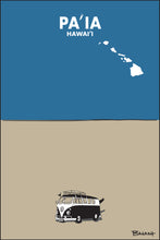 Load image into Gallery viewer, PA'IA ~ MAUI ~ HAWAI'I ~ SURF BUS ~ SAND ~ INDIGO SKY ~ 2:3