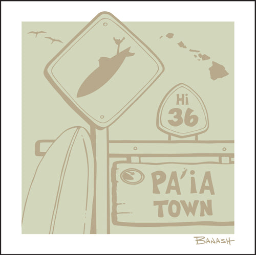 PA'IA TOWN ~ SURF XING ~ HWY 36 ~ DRIFTWOOD ~ 1:1