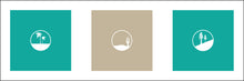 Load image into Gallery viewer, PALMS SAND ~ DUNE CACTUS ~ PINES SLOPE ~ SEAFOAM ~ SAND ~ SEAFOAM ~ 1:3